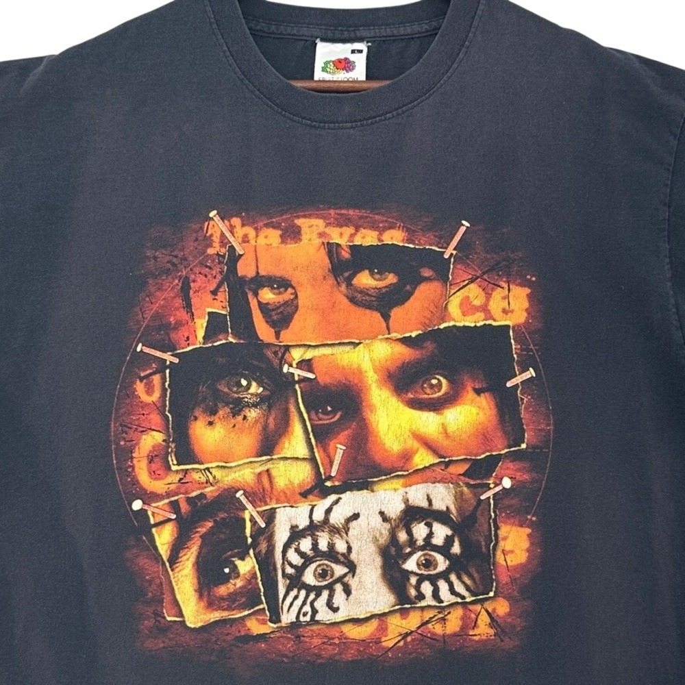 VTG 2004 Alice Cooper The Eyes of Alice Cooper UK Tour Shirt L Black Metal Rock